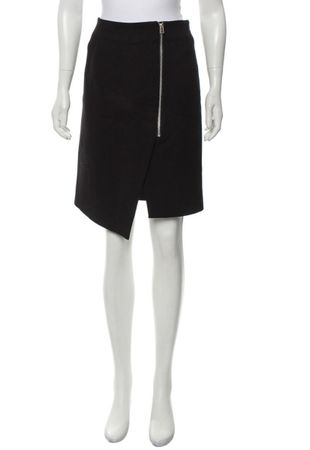 Black Asymmetrical Pencil Skirt Veronica Beard Gr.4 US