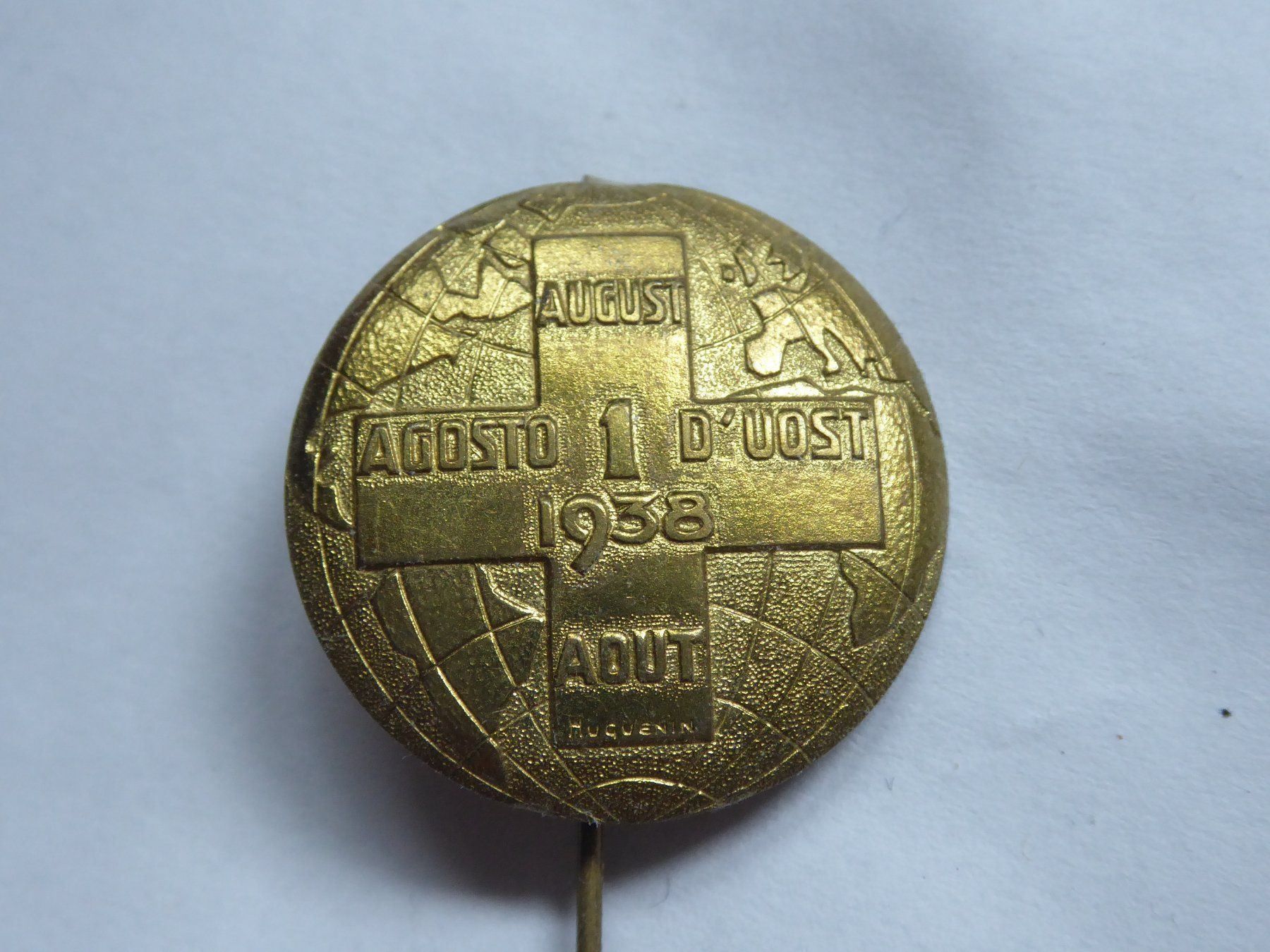 Placchette & Badge: Abzeichen vom 1. August 1938 – Usato da Zürich venduto da Chaeffeler 1