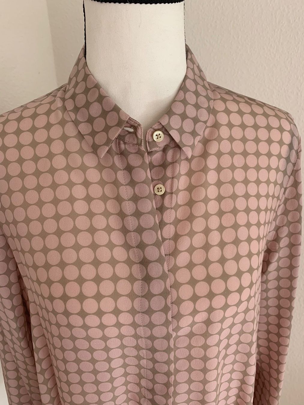 Camicette: Seidenbluse / rosa-taupe Polka Dots / Gr. 36 – Nuovo (secondo la descrizione) da Zürich venduto da gonthemove 2