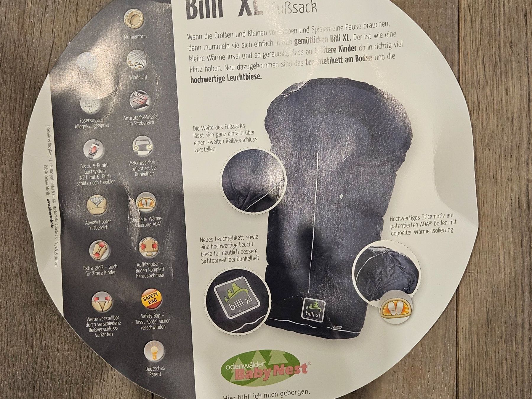 Odenwälder Sacchi a pelo: Fusssack Billy XL von Odenwälder – Usato da Herrliberg venduto da Jummi 6