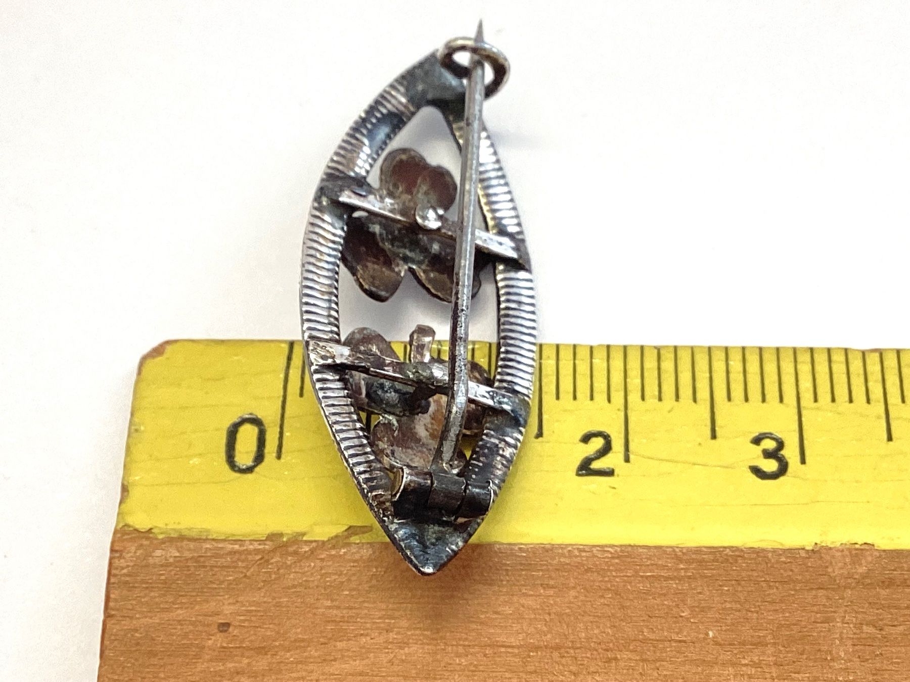 Spille & Fermagli: Antike Kleeblatt Brosche Silber gestempelt, Glücksbringer – Usato da Eglisau venduto da mar_5rn2 2