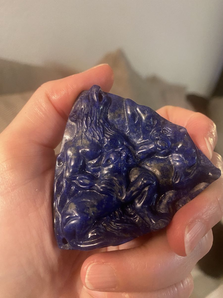 Sculture & Statue: Amuleto lapislazuli – Usato da Küssnacht am Rigi venduto da CALIFRASQUI