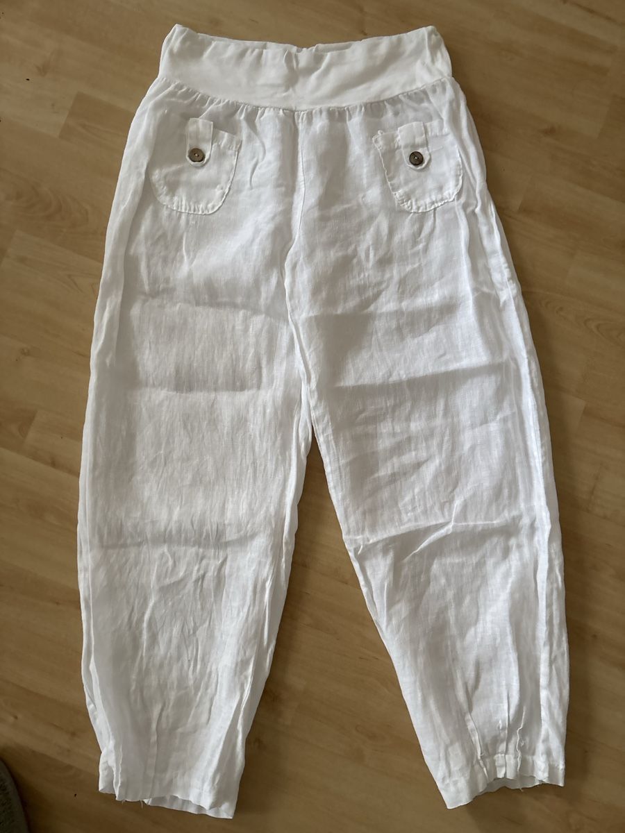 Pantaloni: Sommerhose aus Leinen,Top! – Usato da langenthal venduto da rundholz7 3