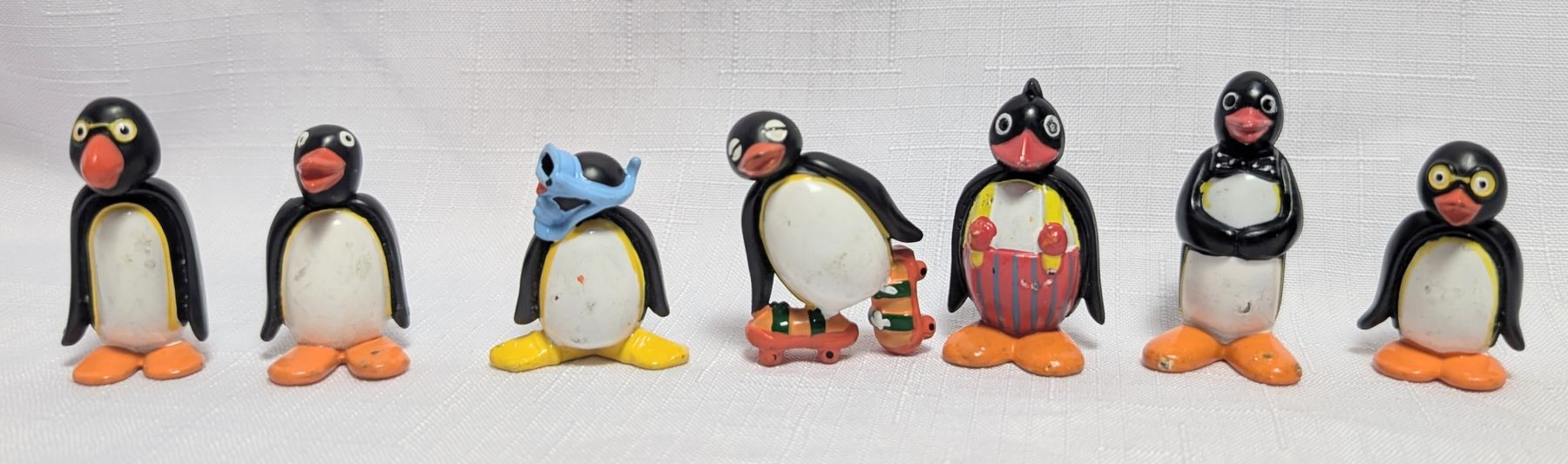 Statuette: 7x Vintage Pingu Sammel Figuren – Usato da Wängi venduto da ABIZONE-86