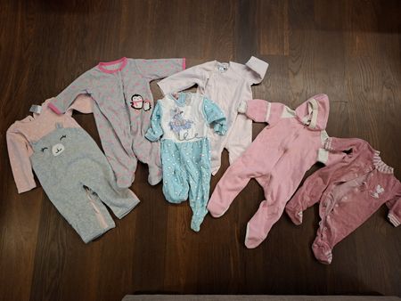 Stramplerset Mädchen 0-6 Monate