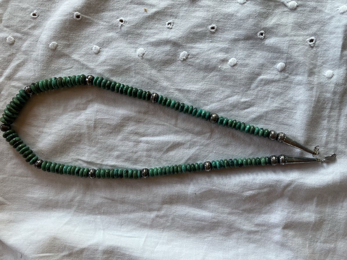 Catenine: Vintage Türkiskette mit Silber – Usato da Bassersdorf venduto da groovygremlin 2