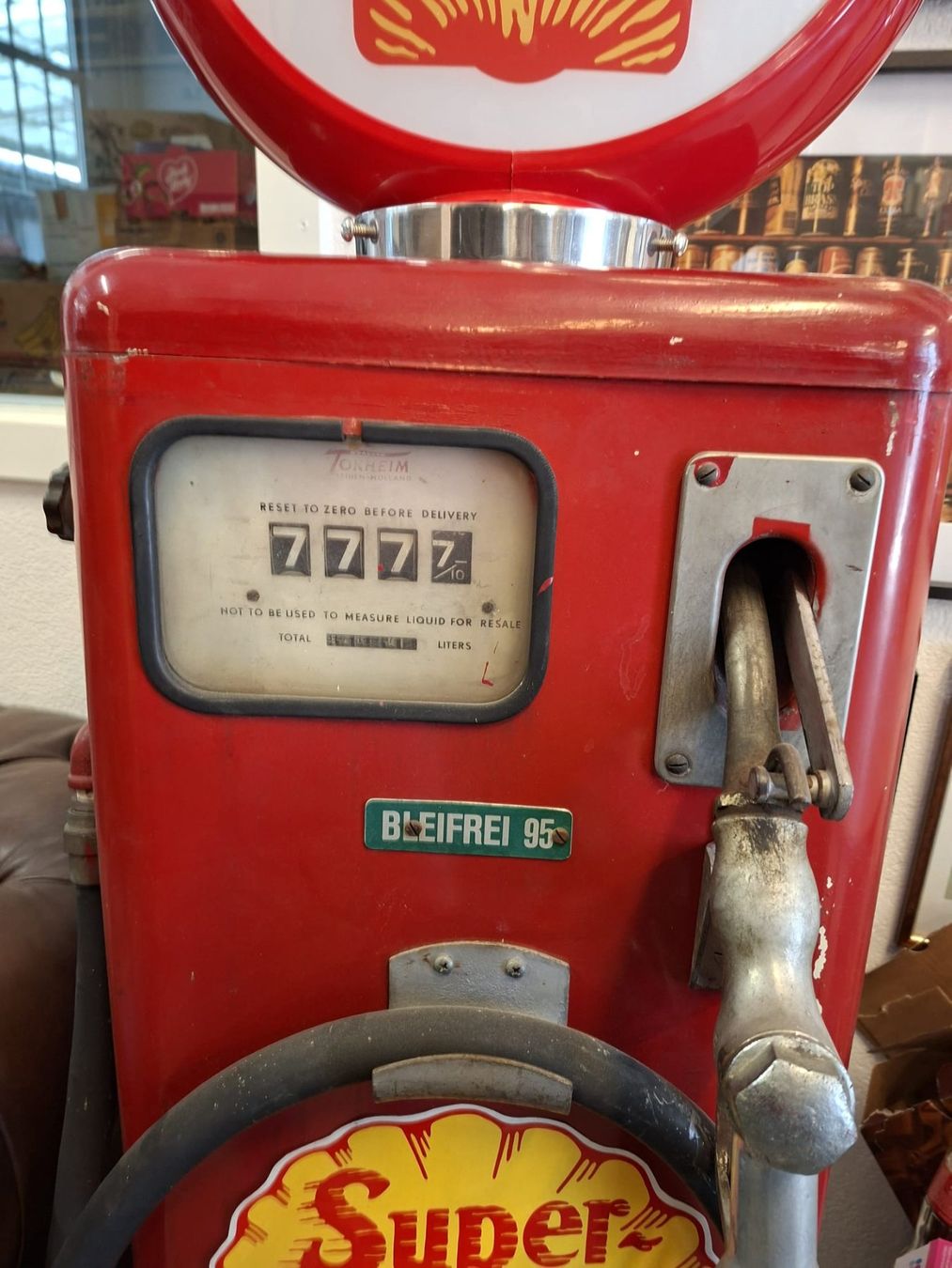 Shell Sonstiges zum Sammeln & Seltenes: Vintage Retro 1950er Jahre Tanksäule Shell – Gebraucht aus Altenrhein von EasyRides 1