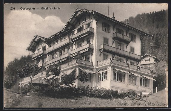 Ansichtskarten: AK Corbeyrier, Am Hotel Victoria – Gebraucht aus Berlin von bartko-reher