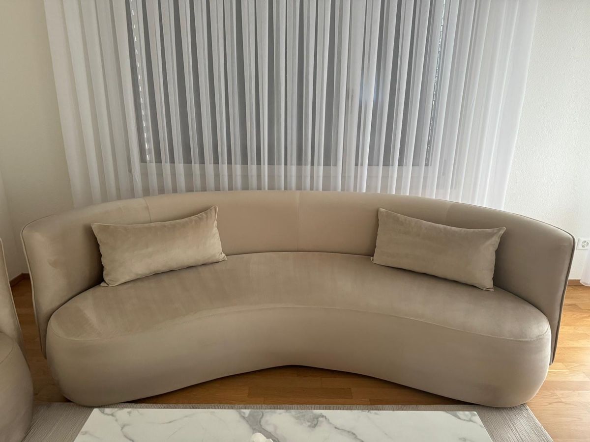 Divani: Modernes Sofa Set, beige, Samt, Top Zustand! – Usato da Balgach venduto da M369 3