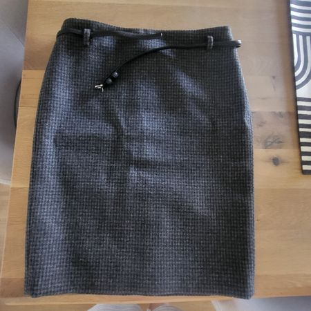 MNG Rock grau kariert Grösse 36 mit Gürtel gebraucht