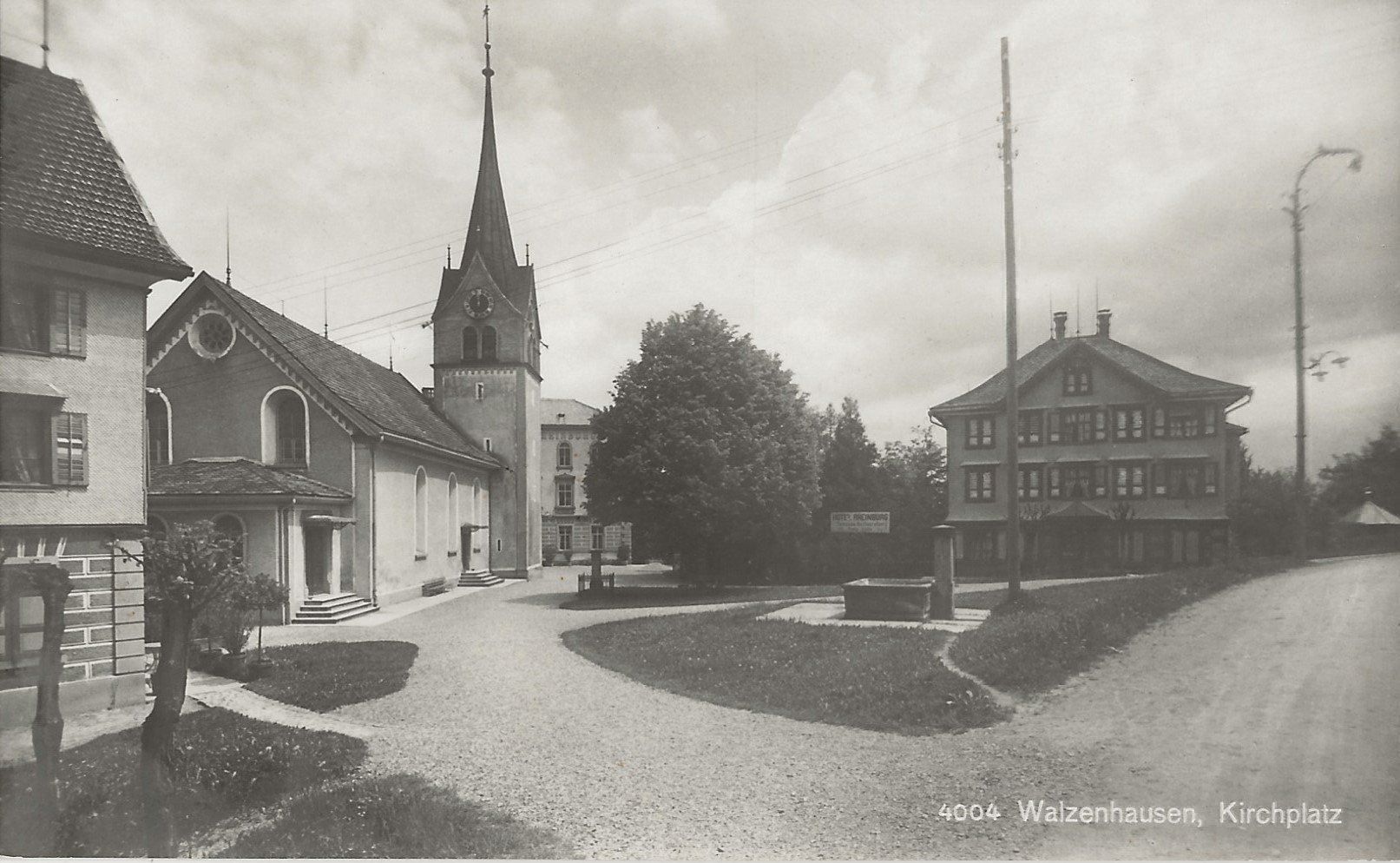 Ansichtskarten: Walzenhausen, Kirchplatz – Gebraucht aus Frauenfeld von Merk52