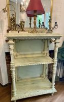 Antikes Regal Salbeigrün im Shabby Chic Stil 3 Ablagefächer
