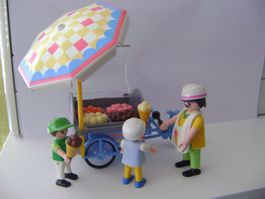 Playmobil - Eismann mit Wagen und Kinder aus Set 3244