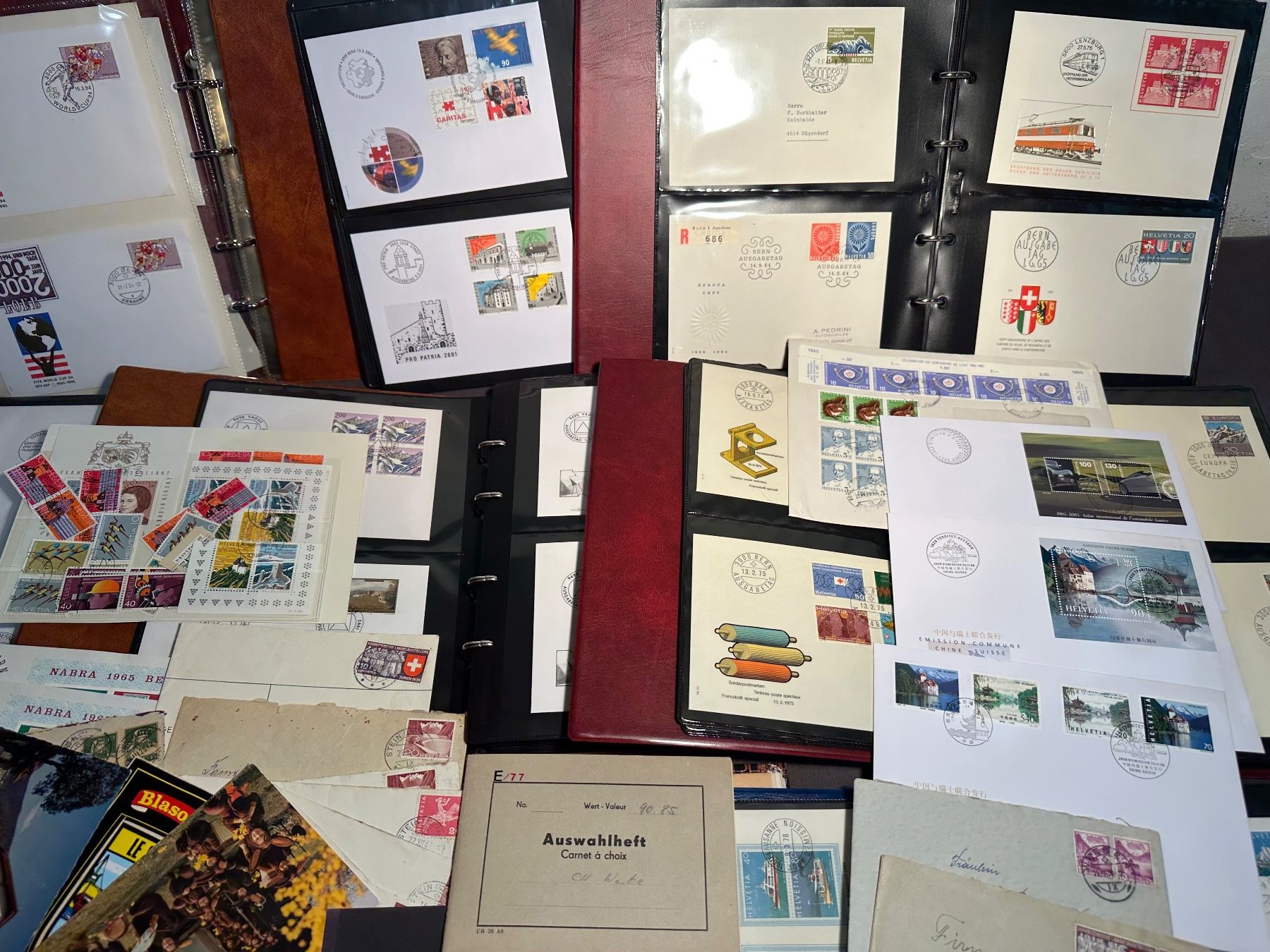 Tutti i francobolli: Briefmarkensammlung Schweiz - Auflösung – Usato da Stettfurt venduto da 2442 4
