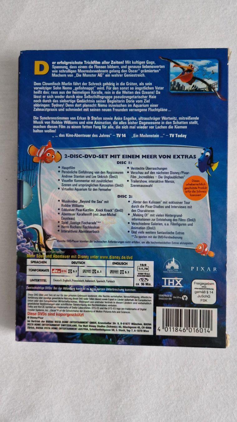 Alle DVDs: Findet Nemo – Gebraucht aus Laufen von nostalgie0811 1
