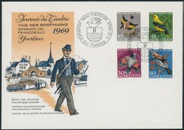 1969 - Tag der Briefmarke - Yverdon - Brief - Pro Juventute