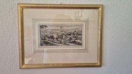 Stich gerahmt 'Stadt Brugg' (letzte Gelegenheit vor Räumung)