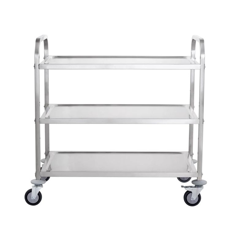 MOVERLY Mehrzweckwagen Mit 3 Regalen – Robust, 250 Kg Tragend, Mit Schwenkrädern & Stauraum – Ideal Für Werkstatt, Garage Oder Gewerbe