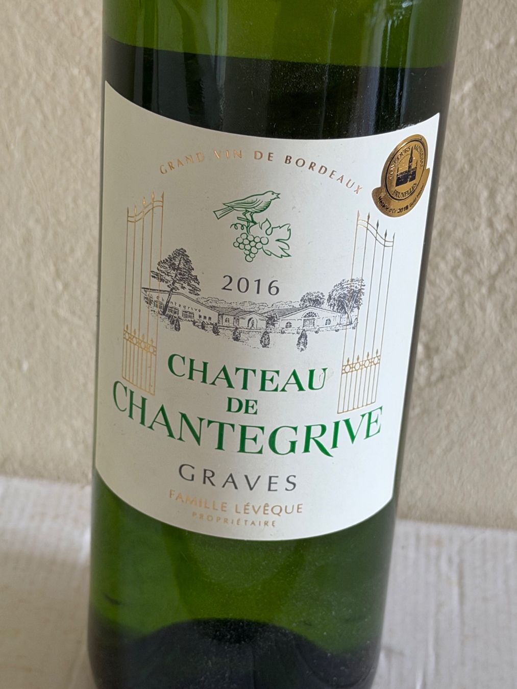 Vino: BORDEAUX BLANC Château de Chantegrive 2016 Graves – Usato da Roche VD venduto da avediscipule 1