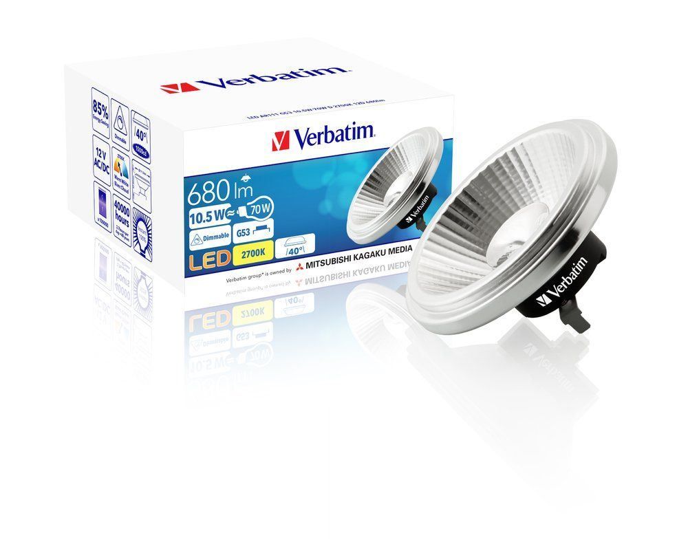 Glühbirnen & Leuchtmittel: Verbatim LED AR111 G53 10.5W 2700K – Neu und originalverpackt aus Oberegg von ledgex