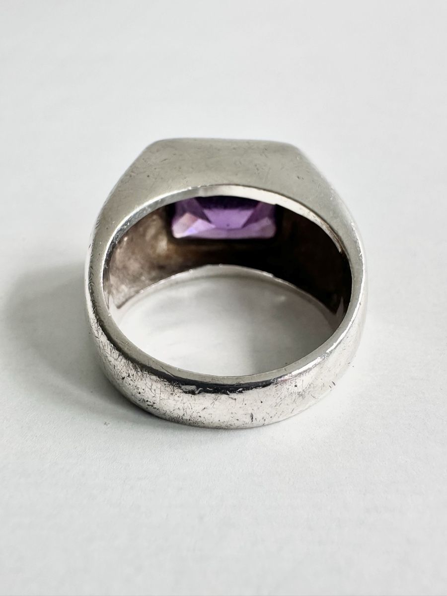Anelli: Silberring 925 mit violettem Stein / Silverstar / Gr. 57 – Usato da Bern venduto da neon317 5