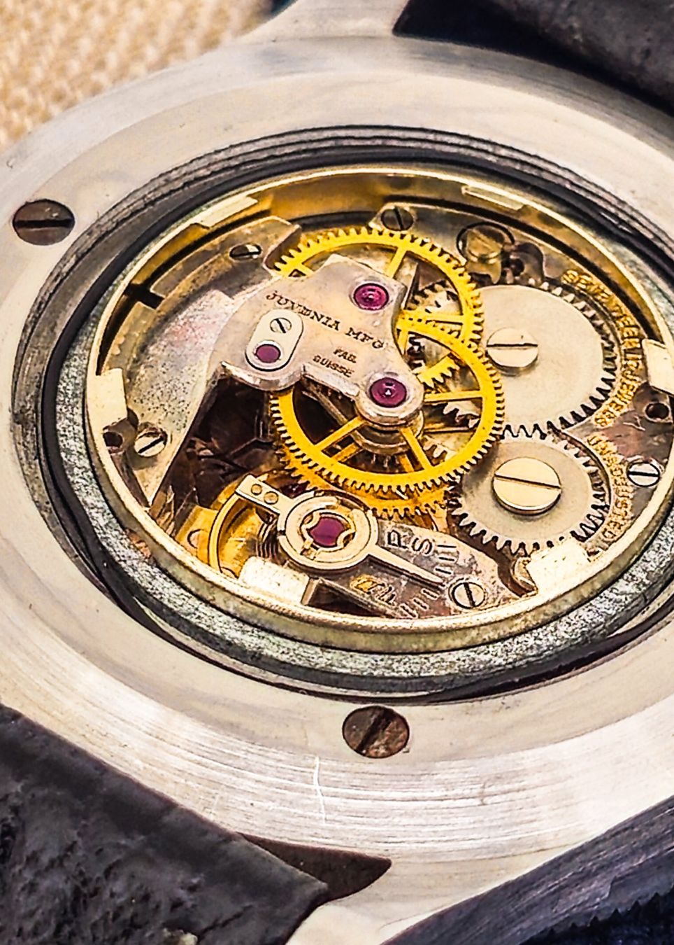 Juvenia Orologi: Seltene JUVENIA ARITHMO Vintage-Herrenuhr – Usato da Lugano venduto da R.Riccardo 4