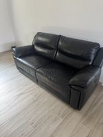 Black Leather Sofa 3,2 and 1 -seater recliner and armchair