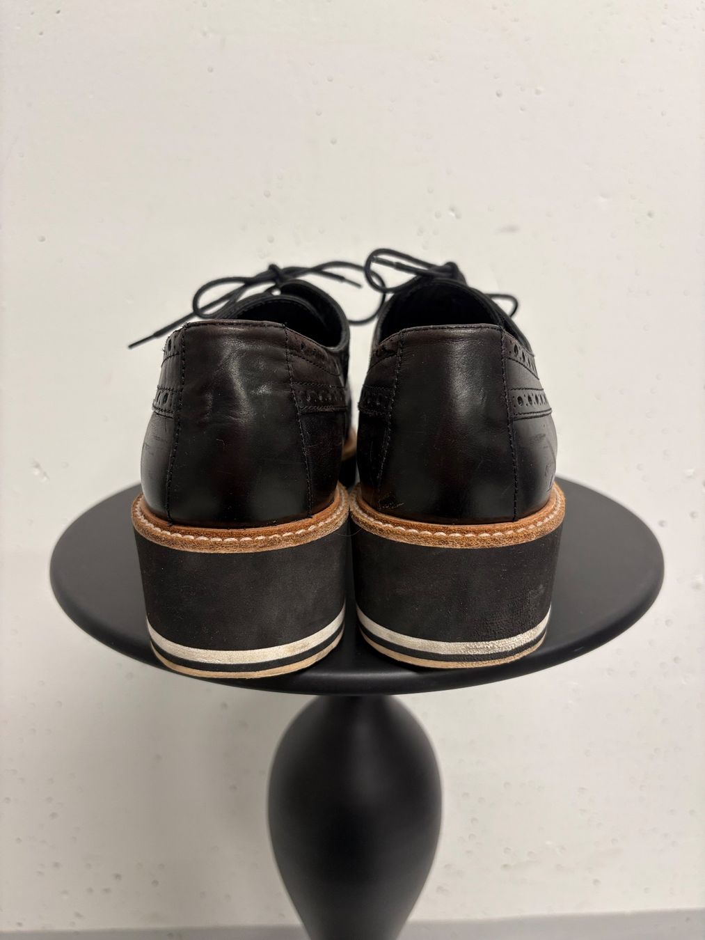 Navyboot Scarpe da donna: Navyboot Schwarze Schnürschuhe mit Plateausohle Gr. 40 Leder – Usato da Regensdorf venduto da secondchancefashion 4
