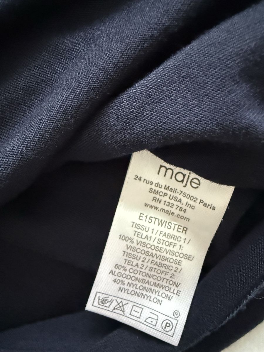 Maje T-shirt: Maje - T-Shirt Gr. 1, dunkelblau – Usato da Zollikon venduto da snowflake10- 3