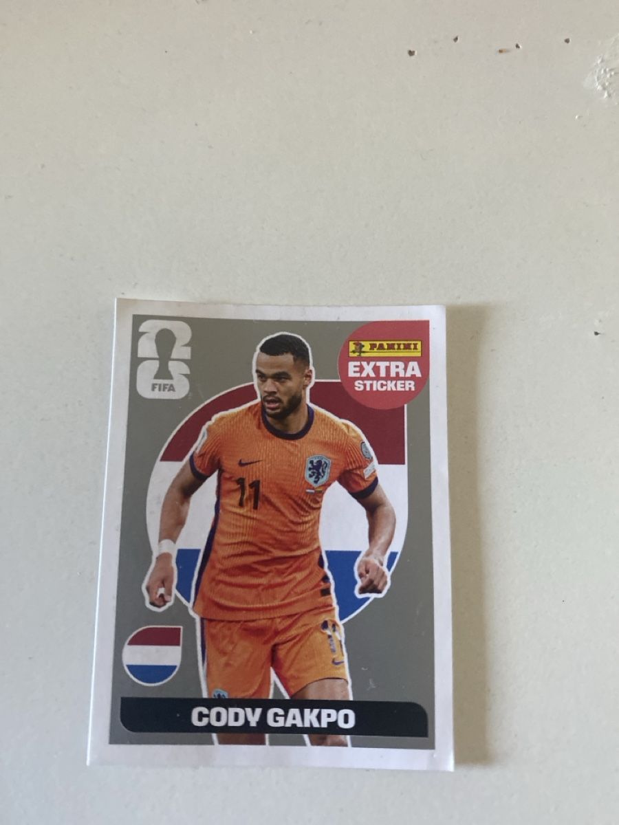 Panini Carte collezionabili: WM 2026 Cody Gakpo Panini Extra Sticker Silber – Nuovo (secondo la descrizione) da Mörschwil venduto da Girsis