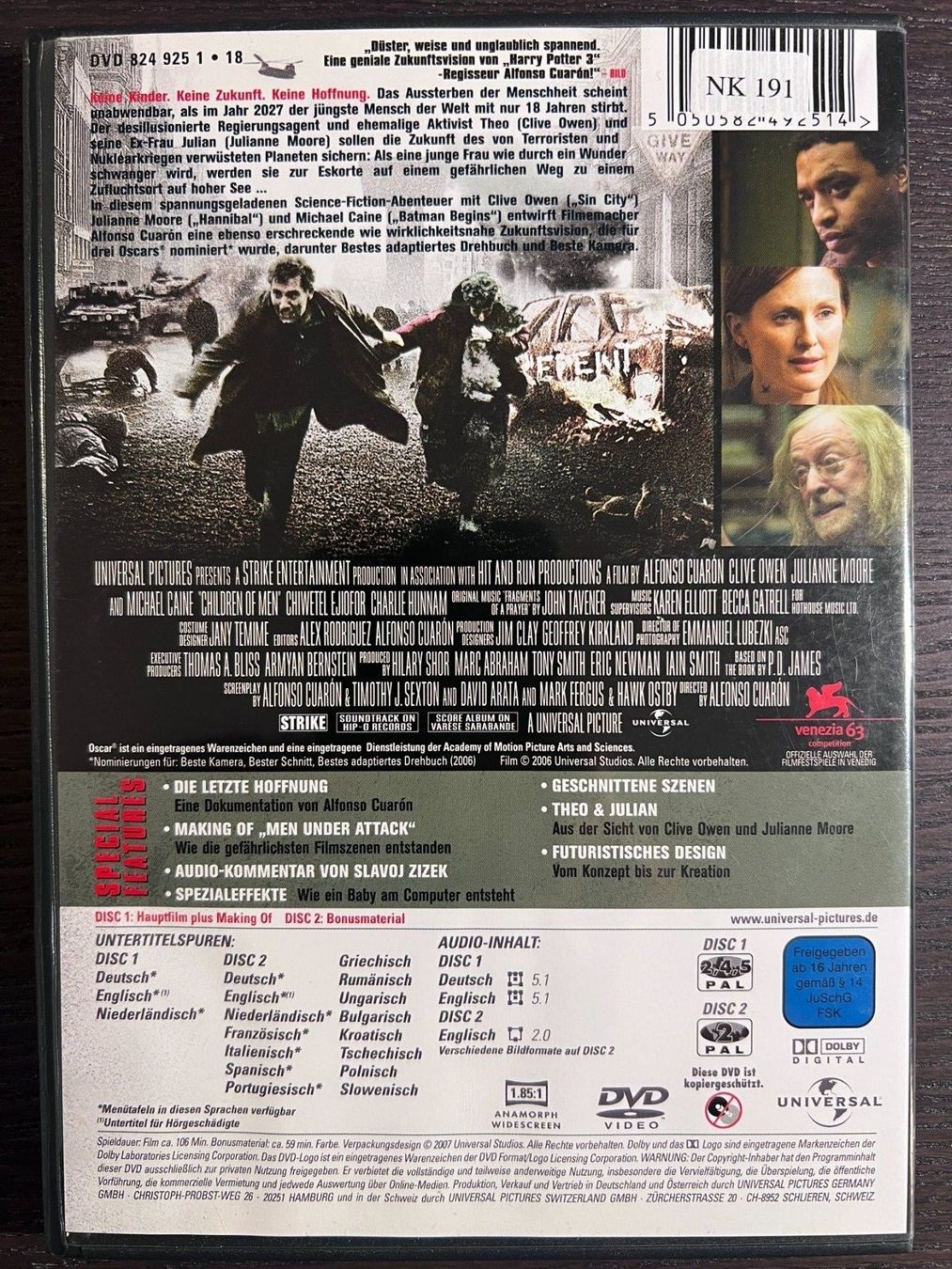 Alle DVDs: Children of Men – Gebraucht aus Zürich von FilmFreunde 1