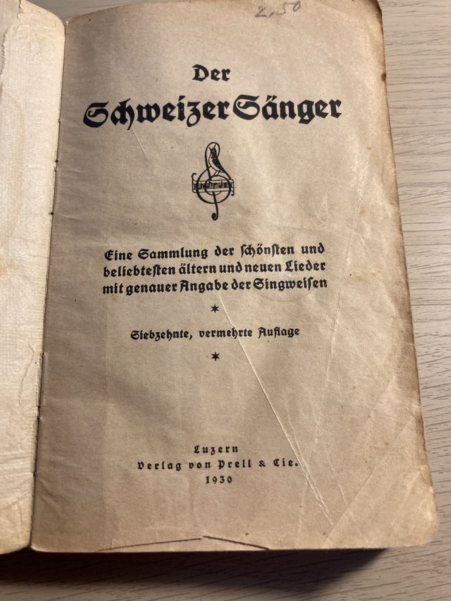 Livres: Buch Scheizer Sänger 1930 Singbuch – D'occasion à Aarwangen par to-hirschi 1