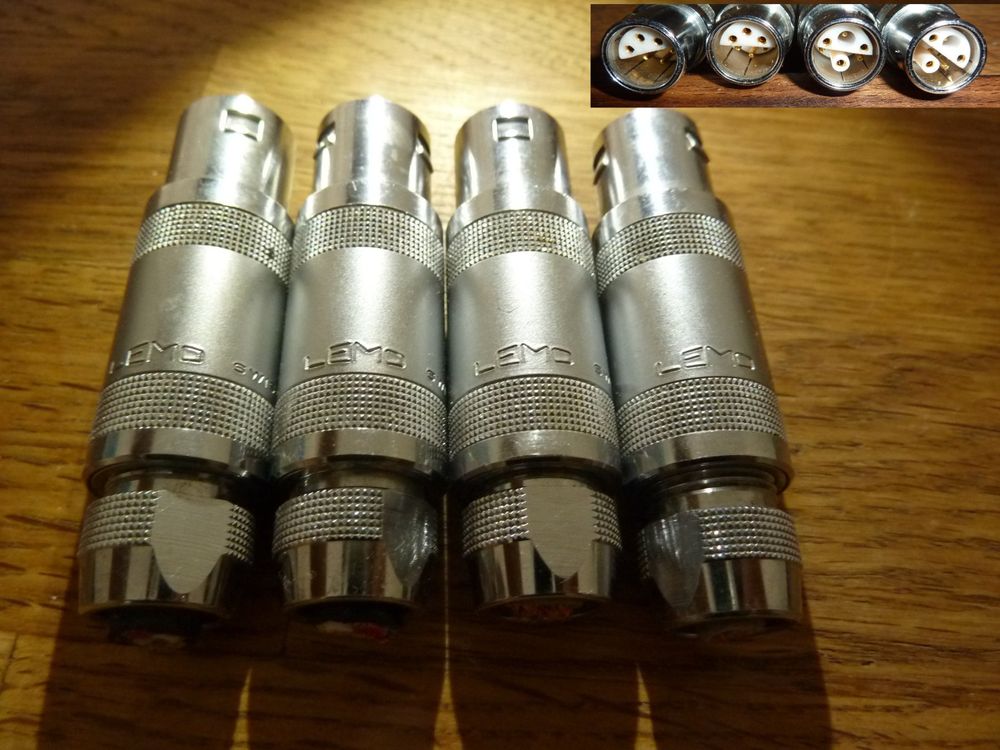 LEMO SWISS Metallstecker 6 Pin Halbmond Rundstecker (Gebraucht) in ...