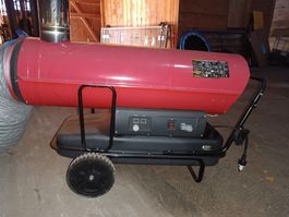Rotek Heizkanone Öl Indirektheizer 80 kW 230 V mit Kamin