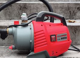 Gartenpumpe Pattfield E-GP 6036 rot wie neu Zustand