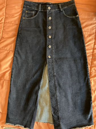 Gonna jeans, blu scuro