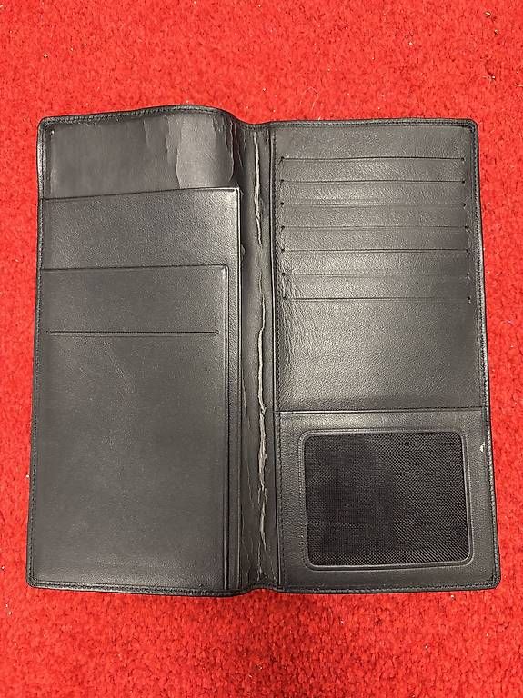 Portafogli: Schwarze Swissair Leder Brieftasche – Usato da Unteriberg venduto da wg52 2