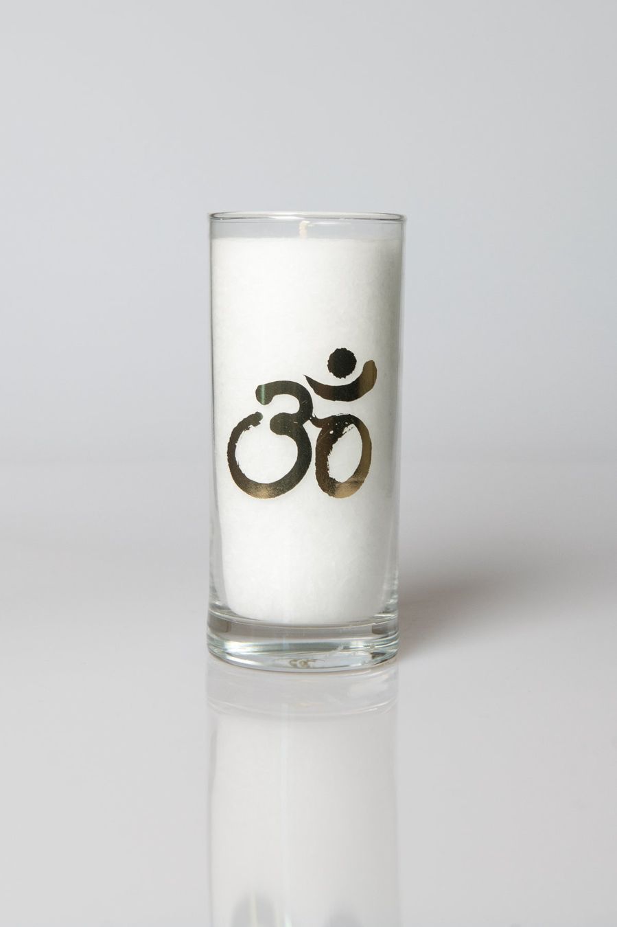 Candele: Glas-Kerze "OM" 50h Brenndauer – Nuovo e nell'imballaggio originale da Altdorf UR venduto da Reiki-Therapeutin