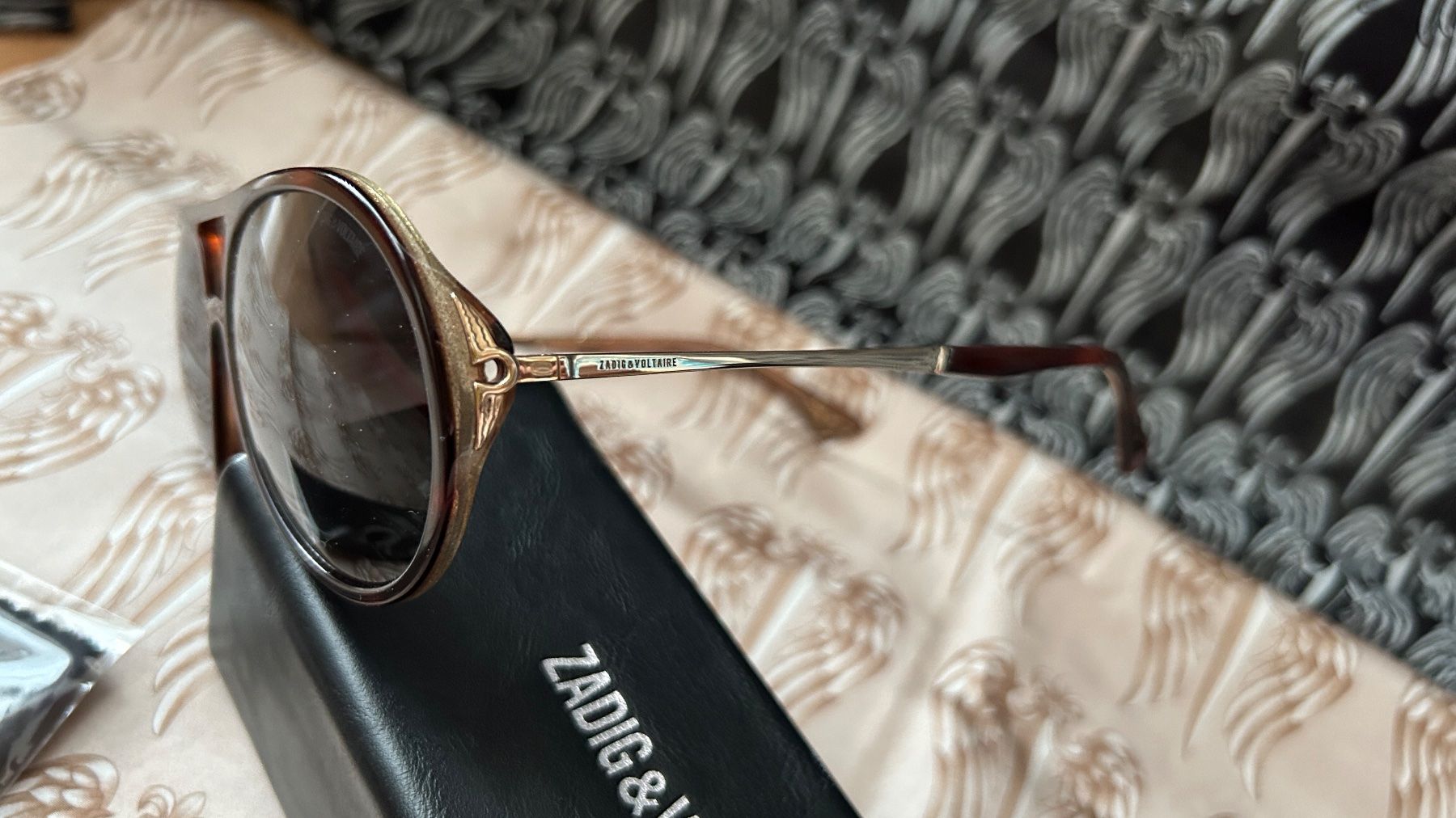 Occhiali & Lenti: Zadig & Voltaire Sonnenbrille gold glitter – Nuovo e nell'imballaggio originale da Schaan venduto da MivrSh 1