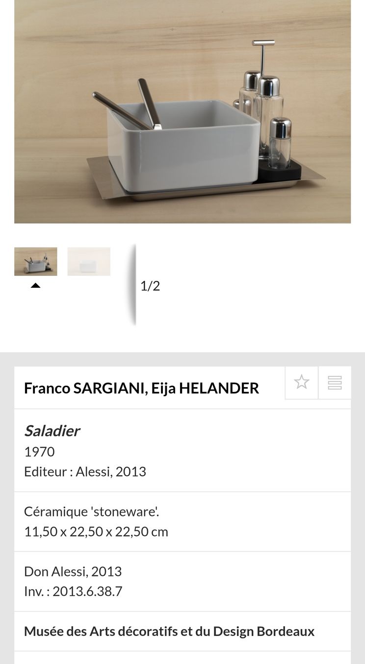 Alessi Ciotole: Saladier Alessi Programma 8 Franco Sargiani Eija Helander – Nuovo (secondo la descrizione) da Montreux venduto da Edelweissgirl_64 2