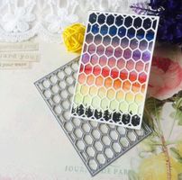 Stanzschablone Nr.912, Rahmen, Wabenmuster (Sizzix geeignet)