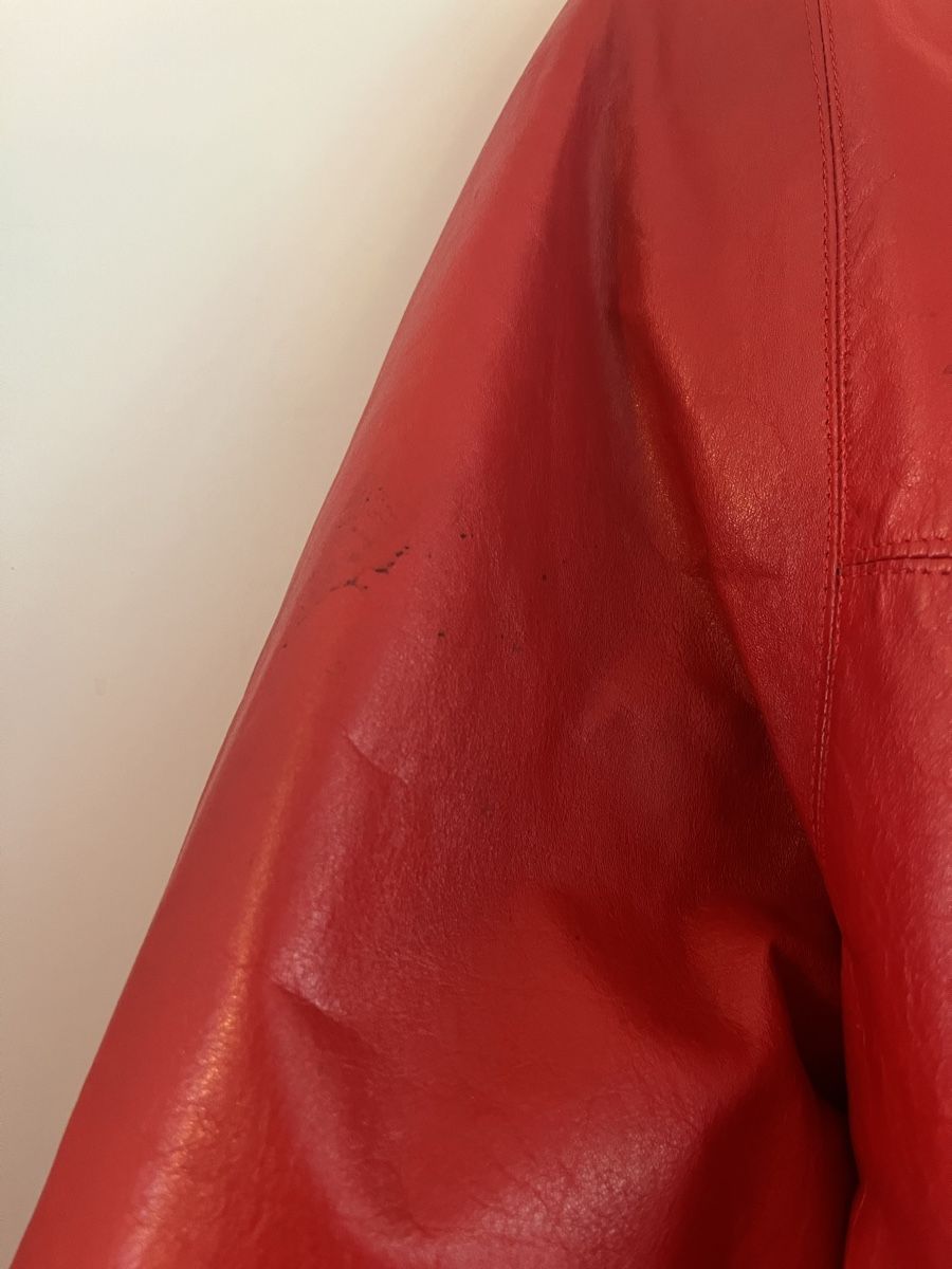 Cappotti: Rote Lederjacke vintage – Usato da Zürich venduto da Closetbesties 6