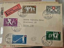Express Brief mit PP Satz 1951 (Kat 130.--) für nur 16.--