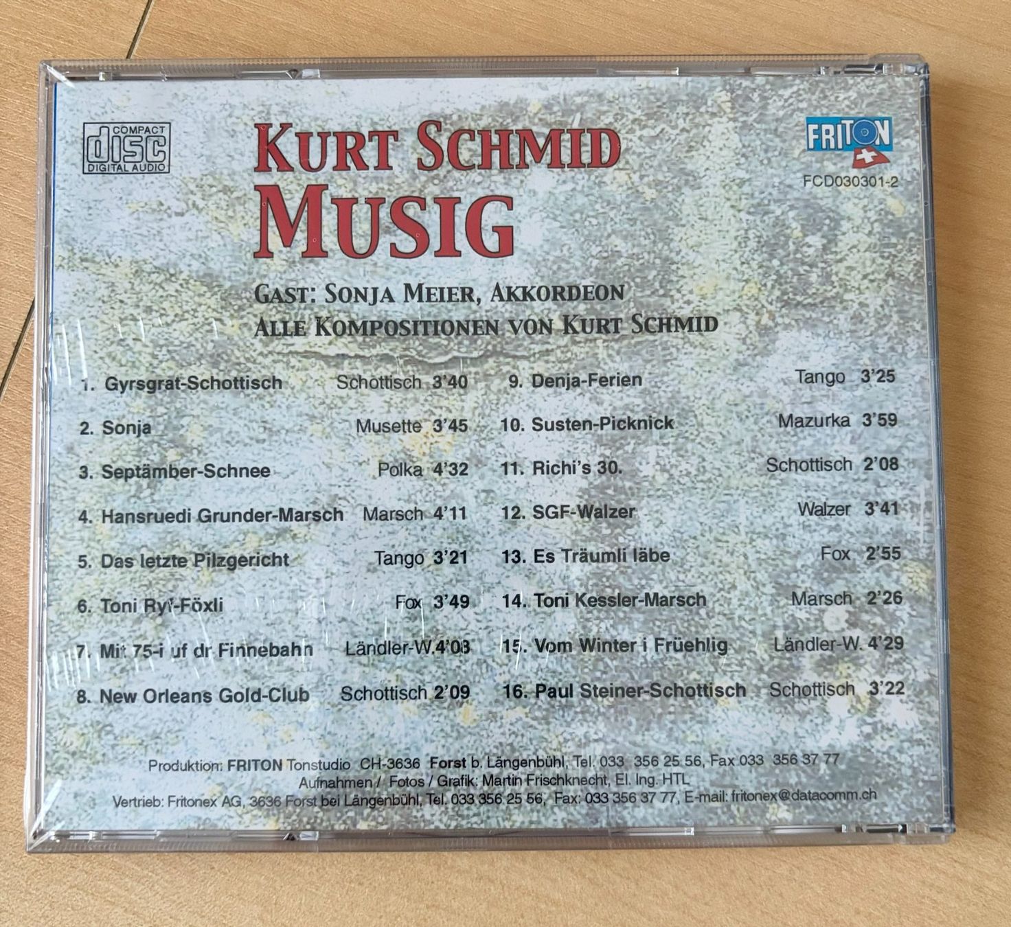 CD: CD Kurt Schmid Musig (Originalverpackt) – Nuovo e nell'imballaggio originale da Schübelbach venduto da Sammler78 1