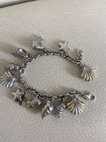 Bracelet charms argent 925 14 charms style marin Italie