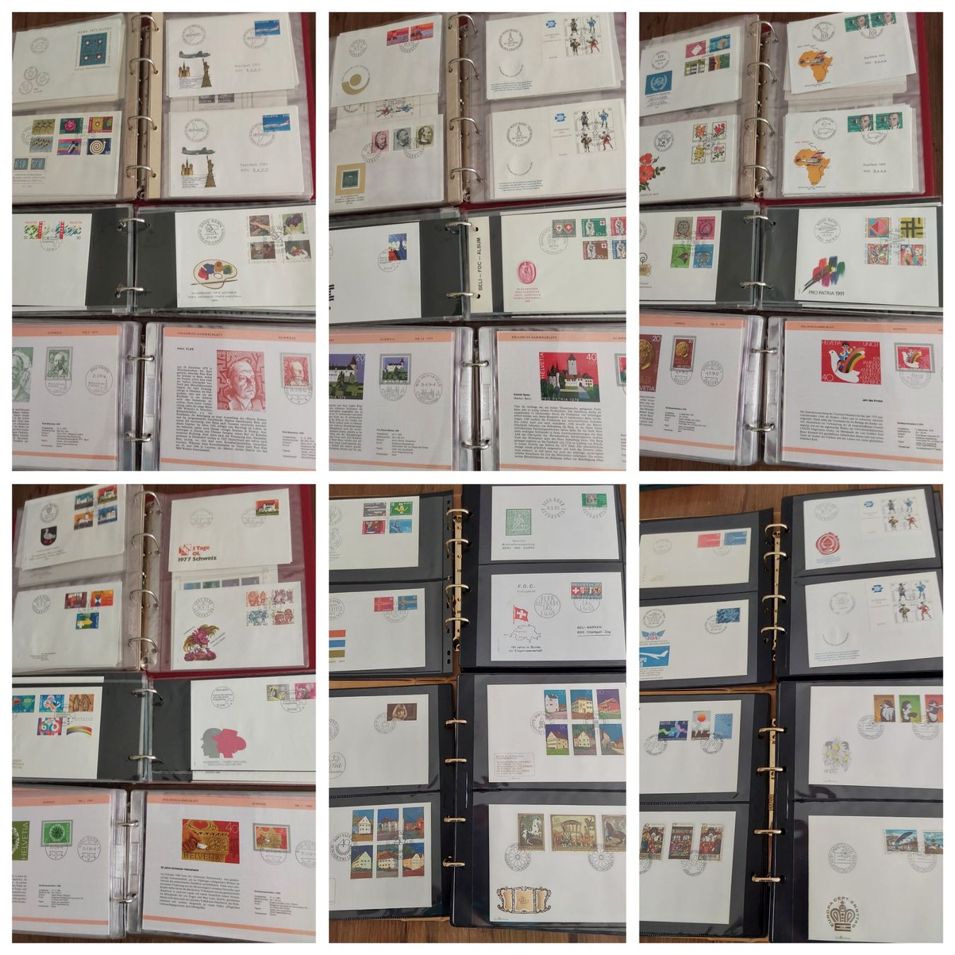 Tutti i francobolli: 6 Alben CH, FL, ü.500 FDCs, Briefe etc. – Usato da Münchwilen AG venduto da Nesar 2