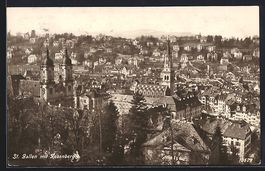 St. Gallen, Totalansicht mit Rosenberg a