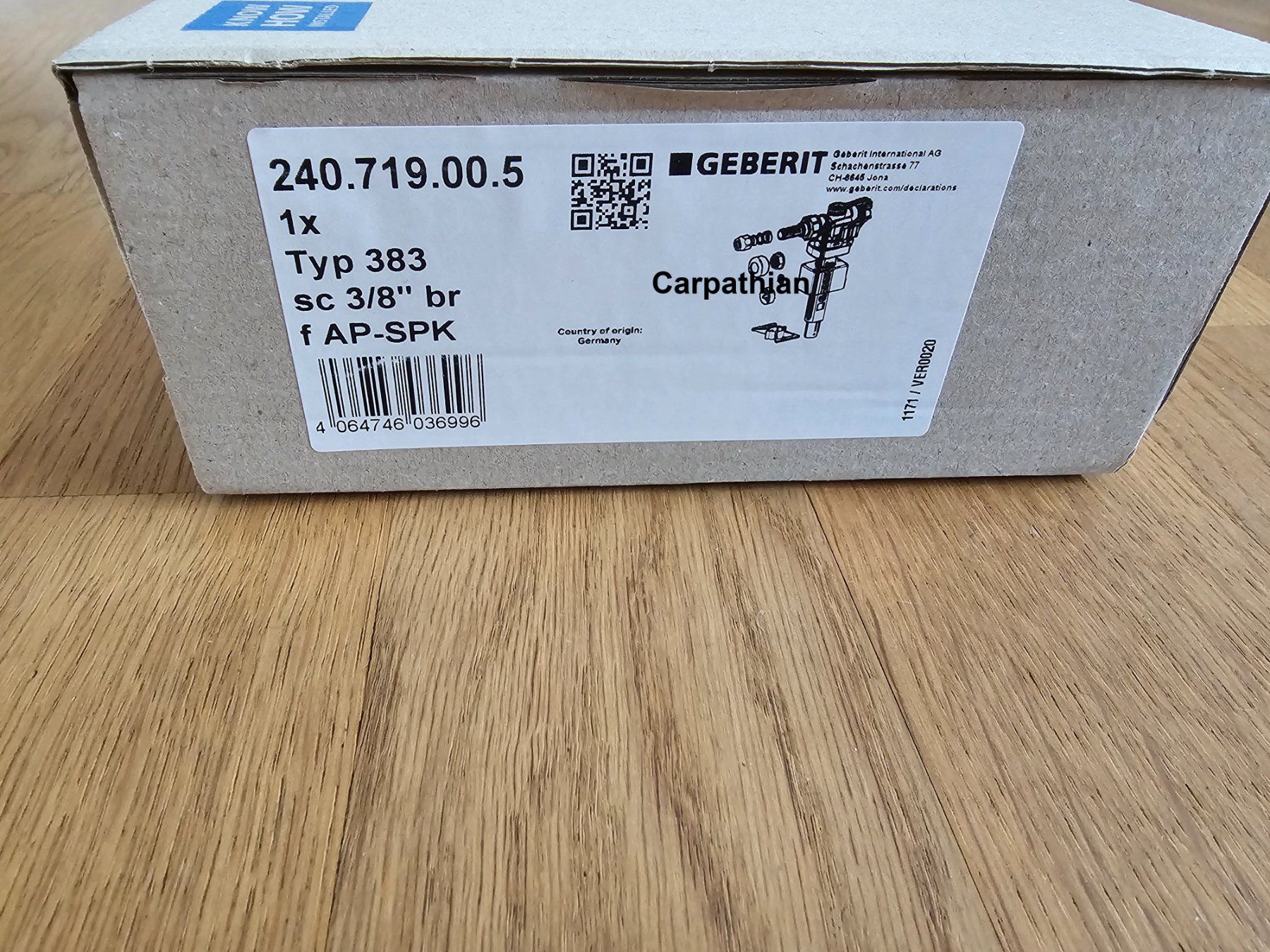 Geberit WC: Schwimmerventil/Füllventil Typ 383 Universal Geberit – Nuovo e nell'imballaggio originale da Unterlunkhofen venduto da Carpathian 2