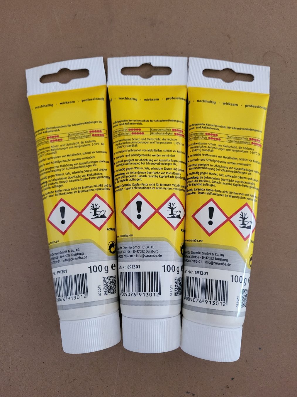Pflegeprodukte: Caramba Kupfer-Paste 3x100g neu – Neu und originalverpackt aus Riniken von Melanie910 1