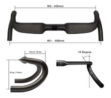 Karbon AERO-Lenker (DM 32-420/498- Kabel innengeführt)